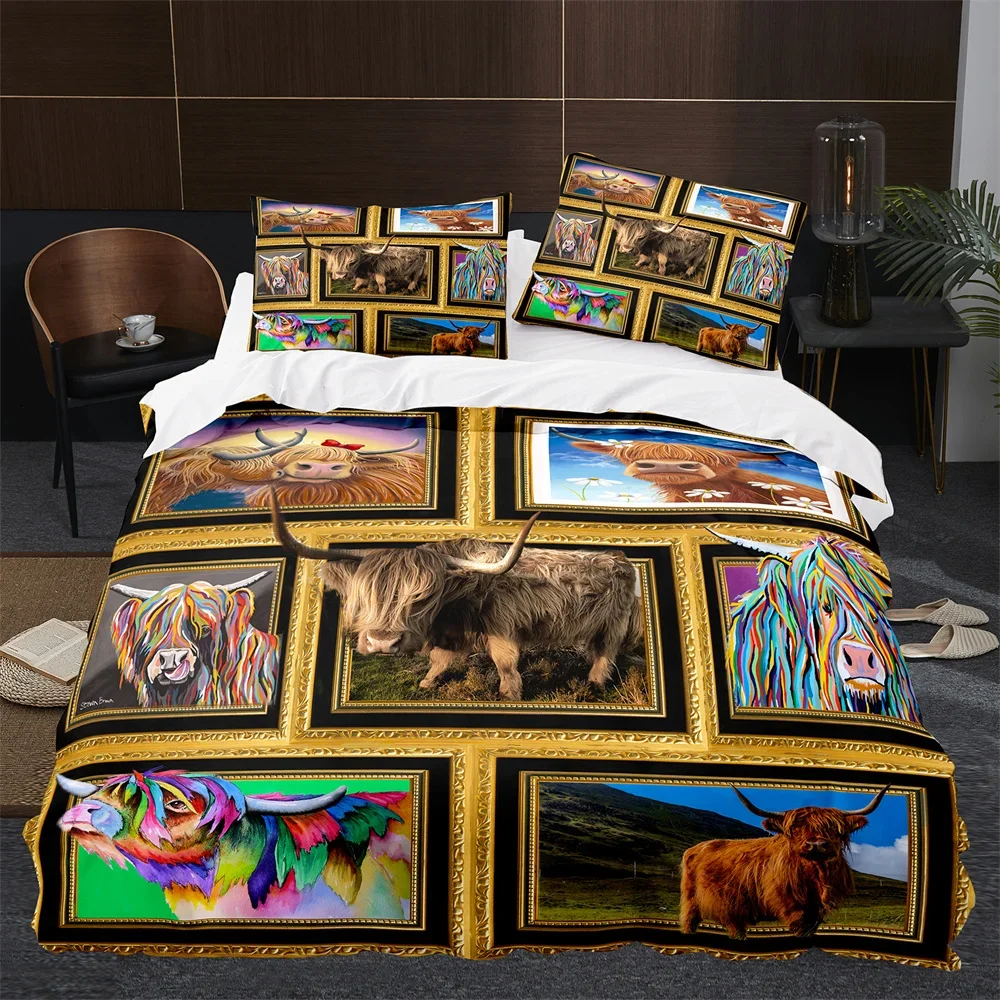 Highland Home Textiles - Highland Mucca Bovini Fattoria Animale Comodo