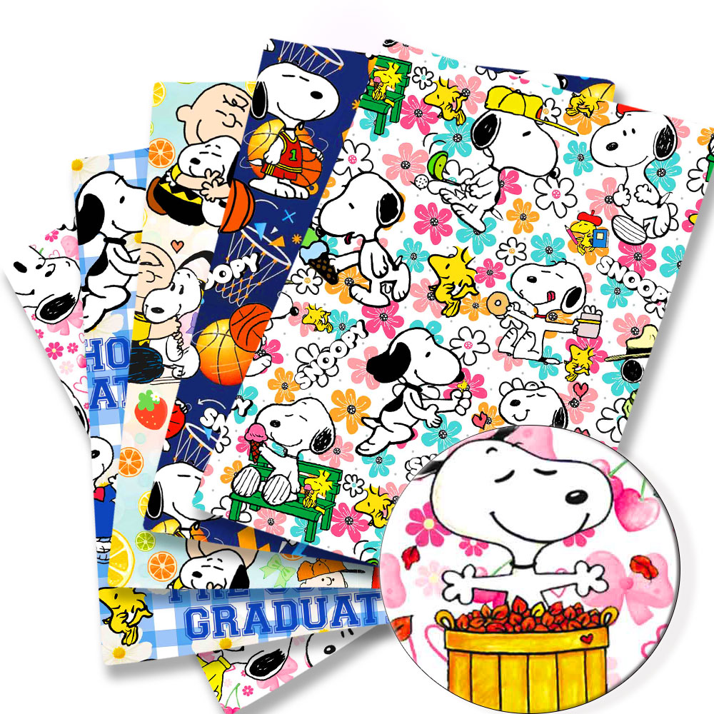Home Textiles Curtains - Tessuto Snoopy TAKARA TOMY 140x50CM, Stoffa