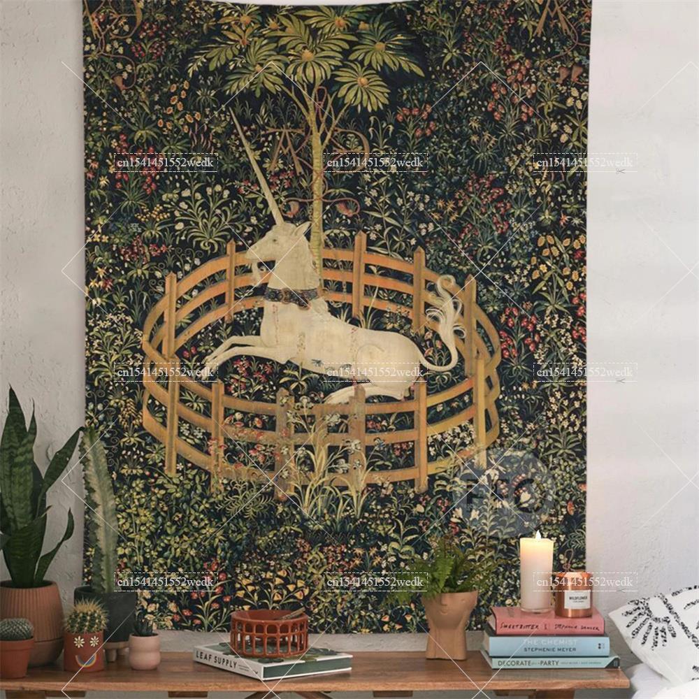Home Textiles Towel - The Unicorn In straight Wall Tapestry