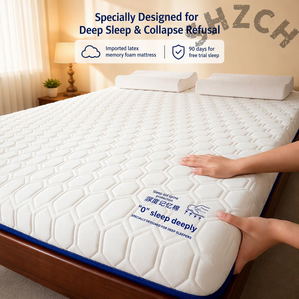 Memory Foam Topper - Topper in lattice per letto singolo