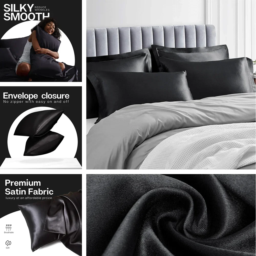 Confezione da 2 federe in raso - Home Textiles Super Soft recensione e prezzo