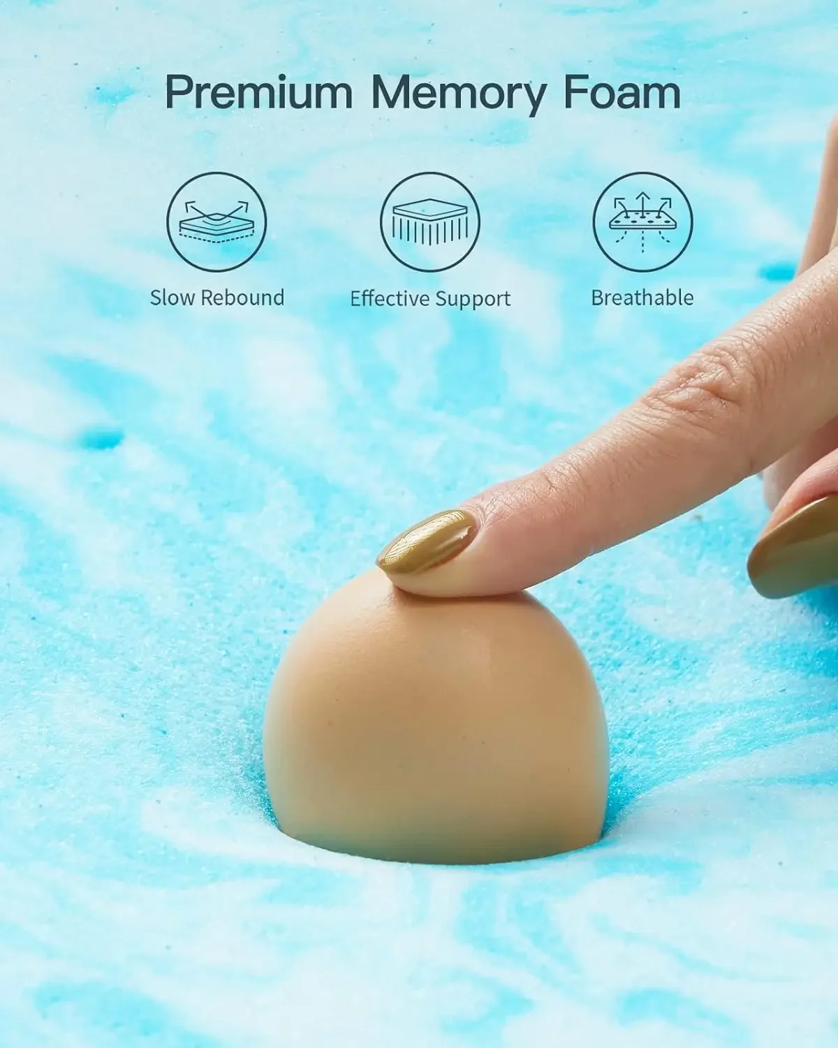 % un materasso doppio in memor - Memory Foam Topper recensione e prezzo
