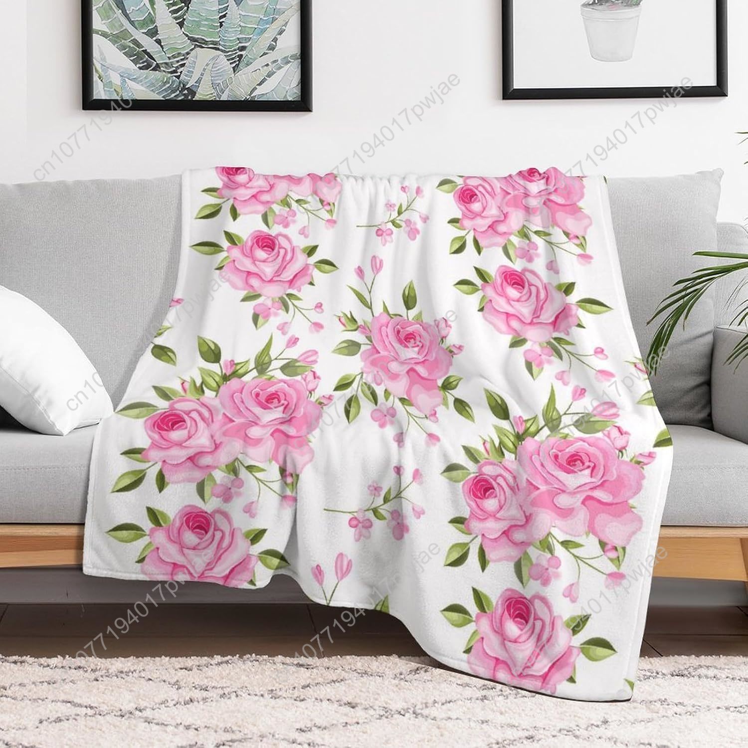 Coperta da tiro con fiori rosa - Home Textiles Towel recensione e prezzo
