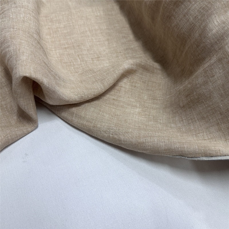 Tessuto in Puro Lino Marrone C - Linum Home Textiles recensione e prezzo