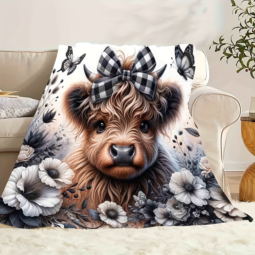 Coperta scozzese Highland Cow: - Highland Home Textiles recensione e prezzo