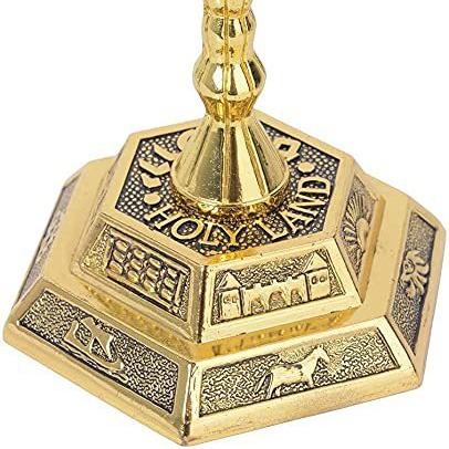 Menorah a 7 Bracci, Decorazion - Home & Hotel Textiles Private Limited recensione e prezzo