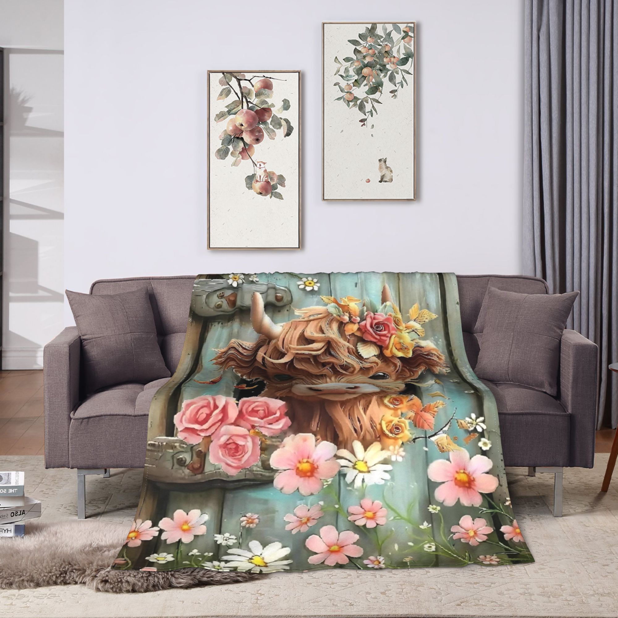 Coperte Highland Cow Boho con  - Highland Home Textiles recensione e prezzo